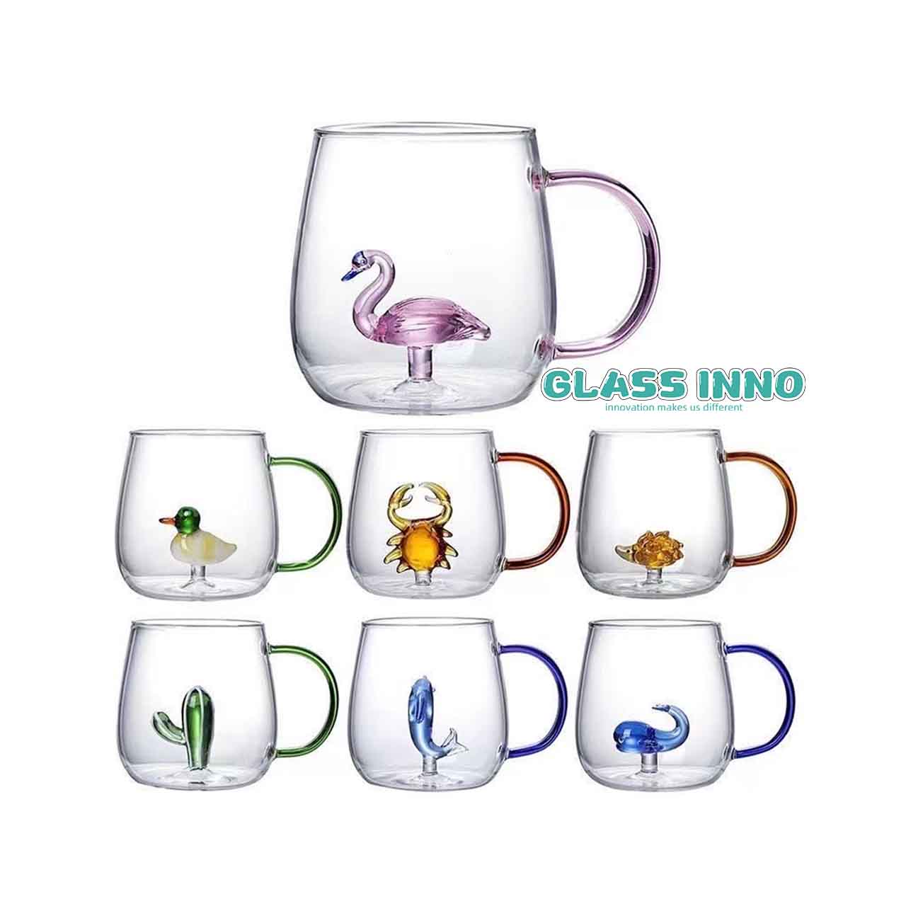 Glass Animal Cup OEM 